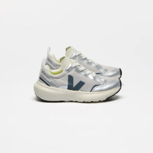 CANARY ELASTIC LACES ALVEOMESH LIGHT GREY CALIFORNIA SILVER JUNIOR