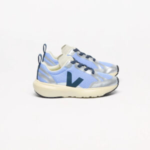 CANARY ELASTIC LACES ALVEOMESH OLYMPE NAUTICO SILVER KID