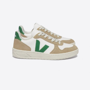 V-10 LEATHER WHITE EMERAUDE SAHARA