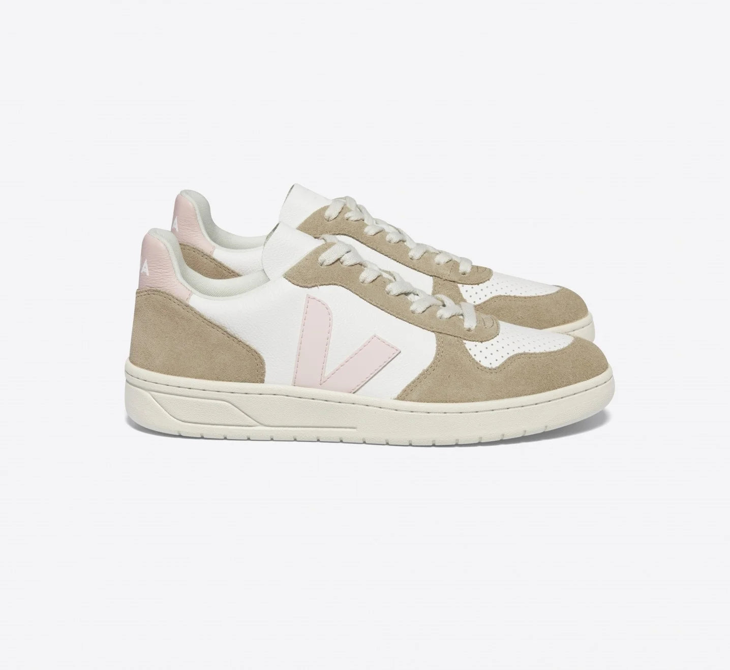 V-10 LEATHER WHITE PETALE SAHARA