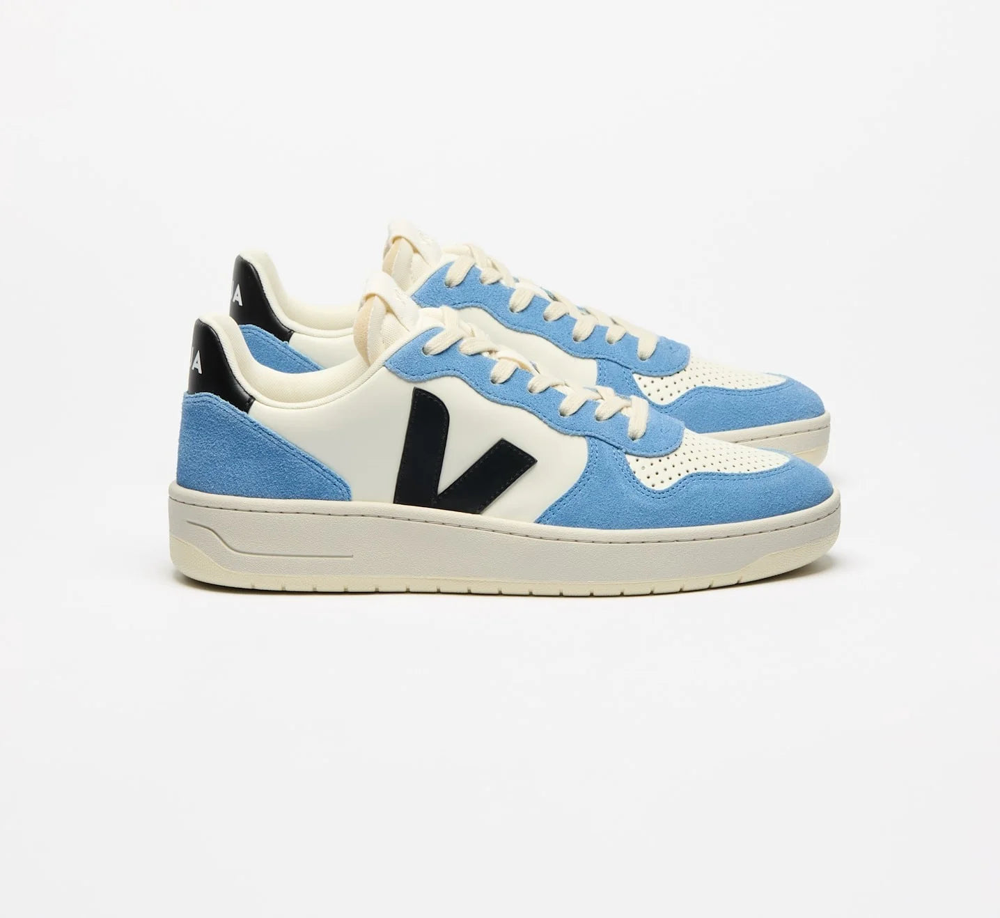 V-10 LEATHER PURE BLACK AQUA