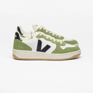 V-10 LEATHER WHITE BLACK KIWI