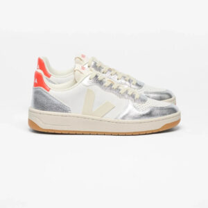 V-10 LEATHER WHITE PIERRE SILVER