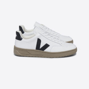 V-12 LEATHER WHITE BLACK DUNE