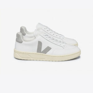 V-12 LEATHER WHITE LIGHT GREY