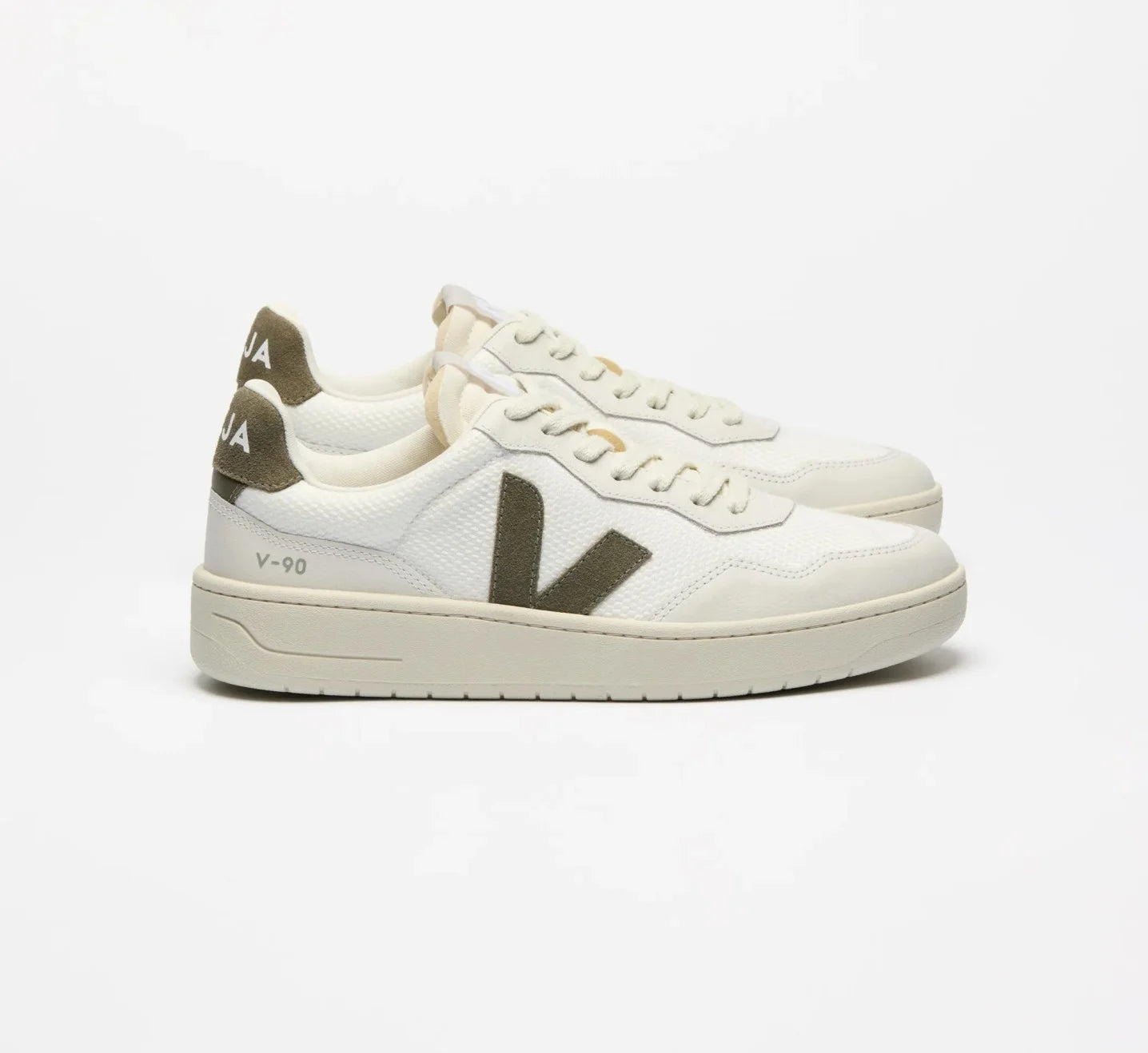 V-90 B-MESH WHITE KAKI