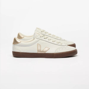 VOLLEY LEATHER WHITE PLATINE BARK